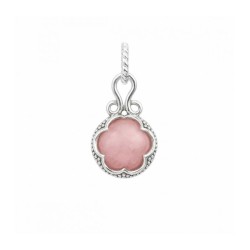 Amuleto Gotland con Cuarzo Rosa 1,7 x 1,1 cm - Plata de ley
